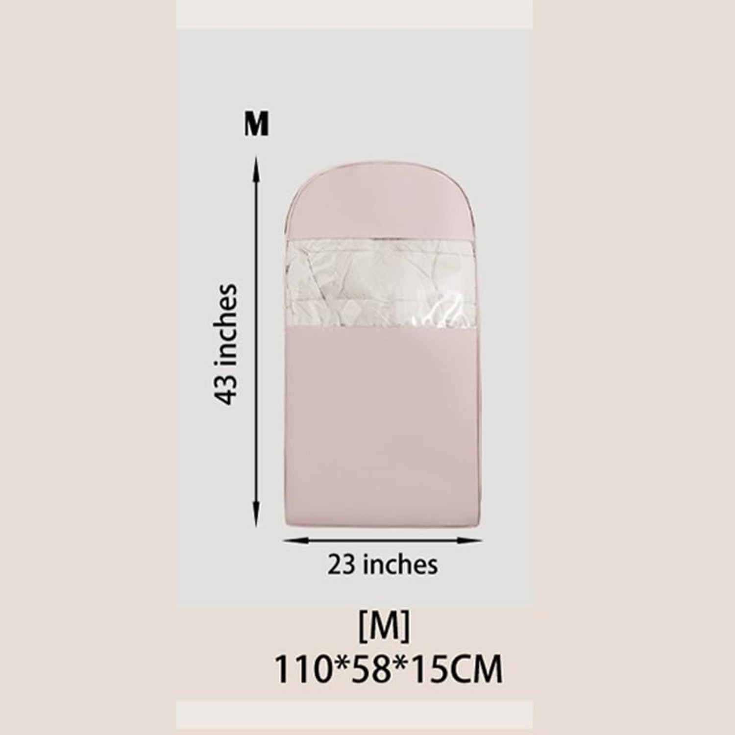 Space Saving Hangable Garment Bag with Self Compression Zipper – Organizer fo…