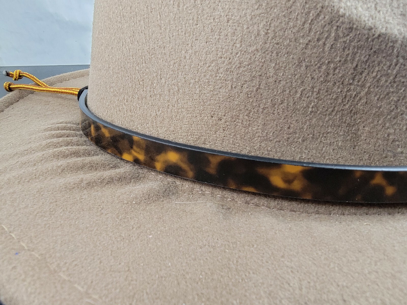 Western TORTOISESHELL Hatband Hat Band Belt BROWN Cowboy Cowgirl Rodeo Horse NEW