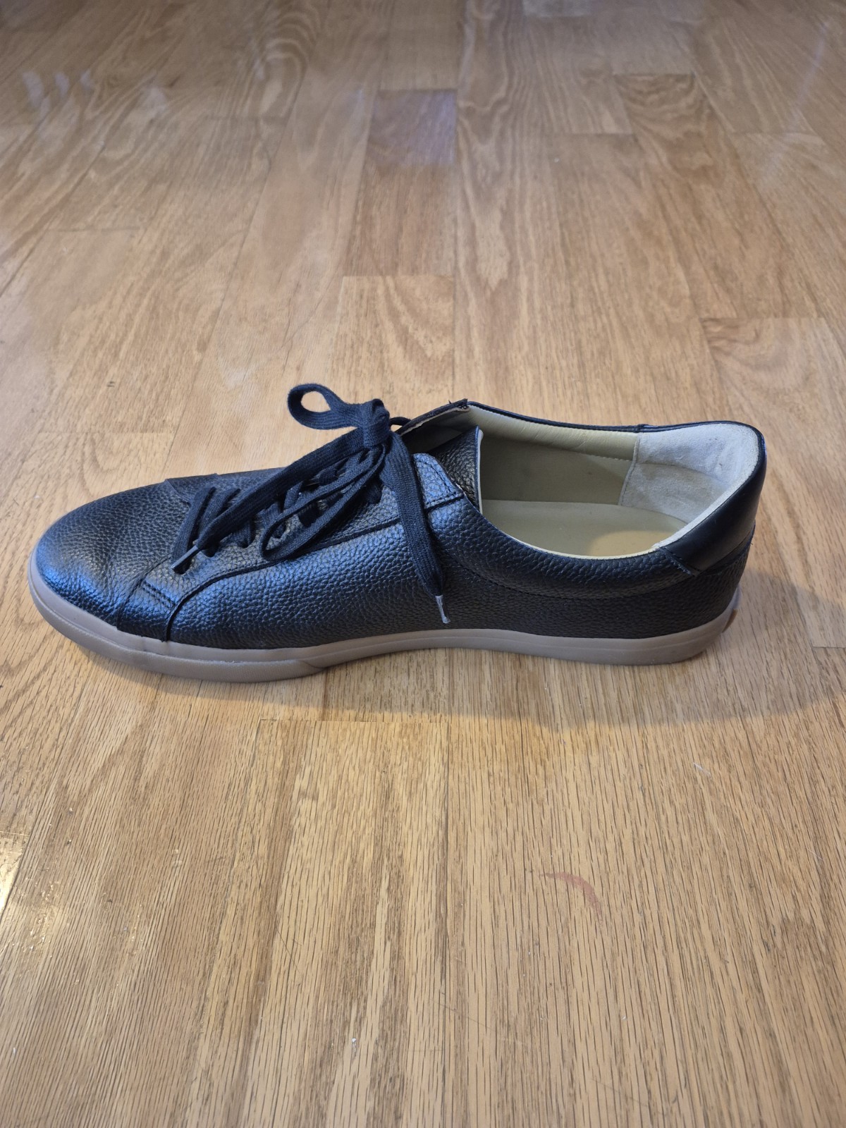 Vince Men’s Fulton Leather SneakersBlack Size US 13 EU 47.5