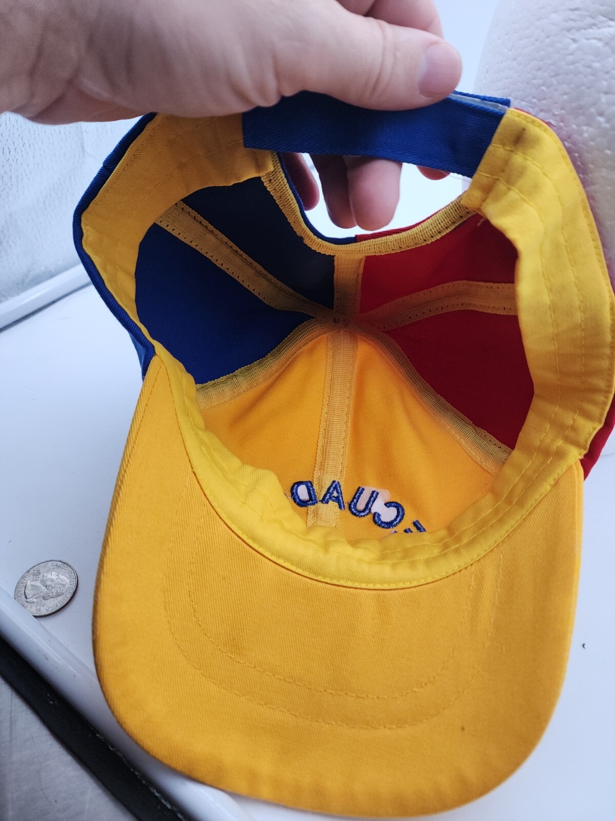 ECUADOR Team Color Embroidered Strapback Adjustable Baseball Cap Hat