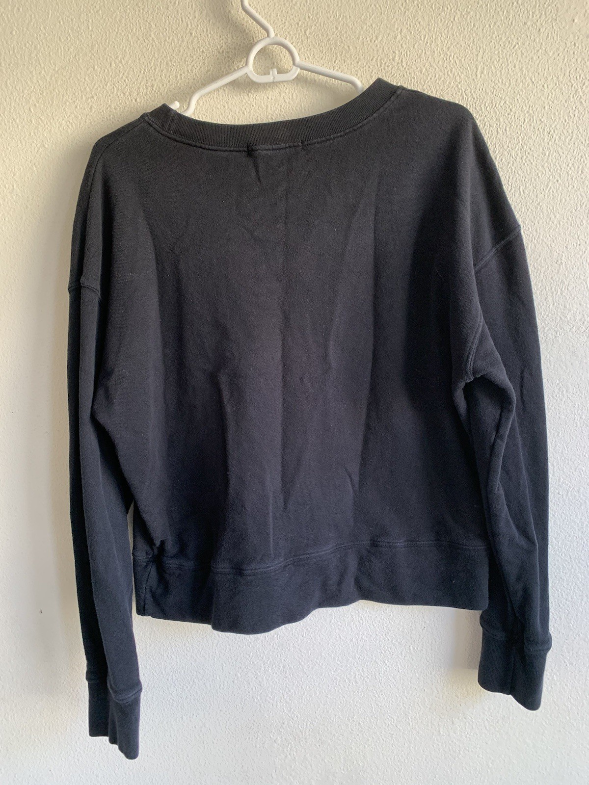 Perfect White Tee Black Sweatshirt Sweater XS Women’s Oversized Cotton