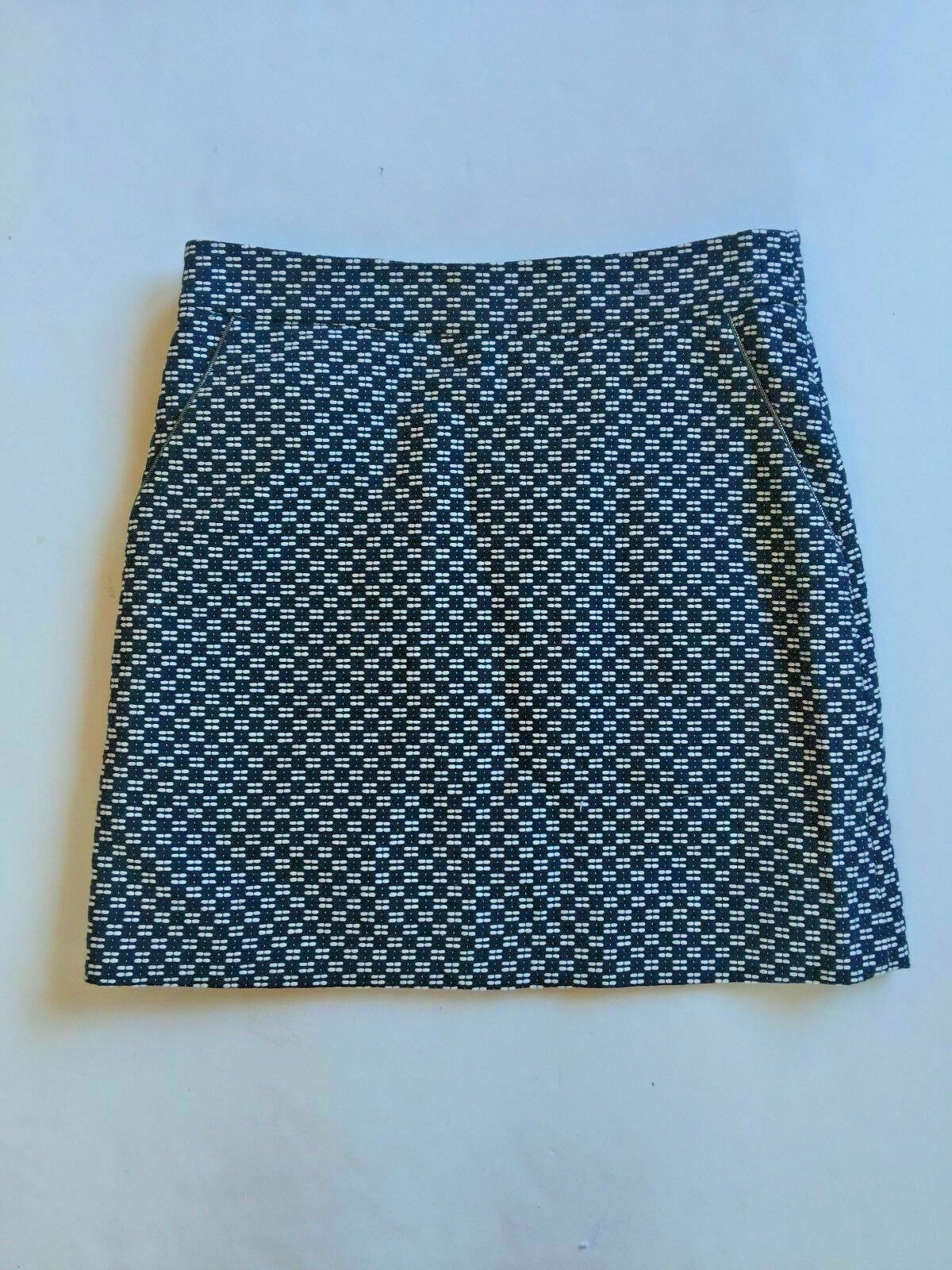 NWT NEW Suncoo Womens Florette Black White Skirt T0 MARINE FAUVE
