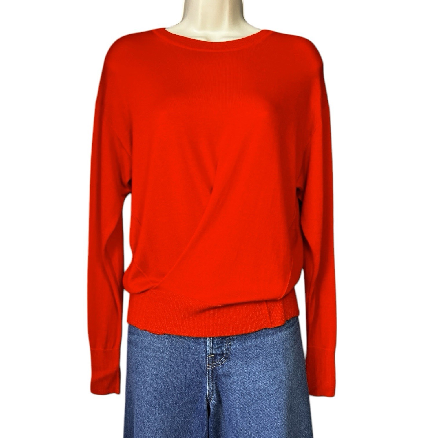 Isabel Marant Cashmere Silk Knit Jumper – Faux Wrap Sweater, FR36