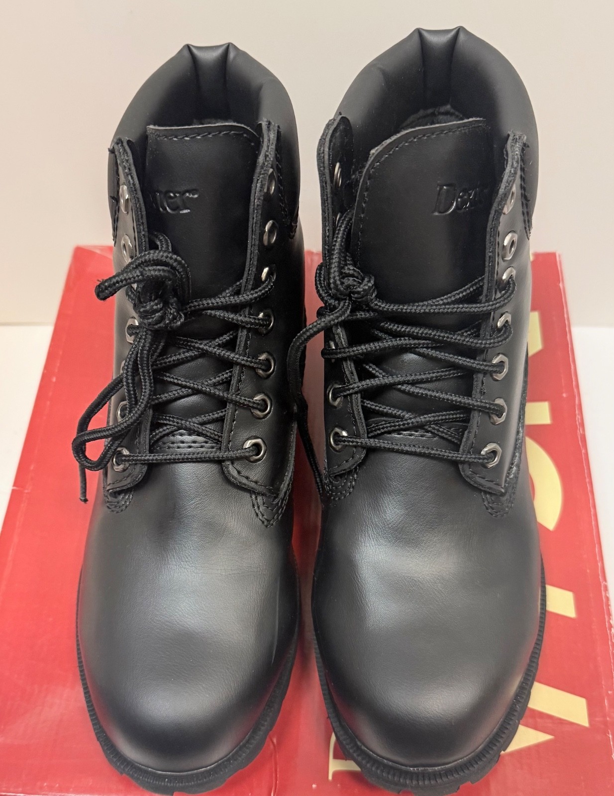 Mens Dexter Work Boots BLACK Waterproof/Lace-Up/Skid/Oil Resistant 8 W and 9 W
