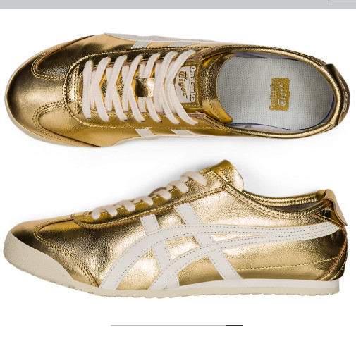 Onitsuka Tiger Mexico 66 GOLD WHITE 1183B566 201 Sneakers From JAPAN NNT