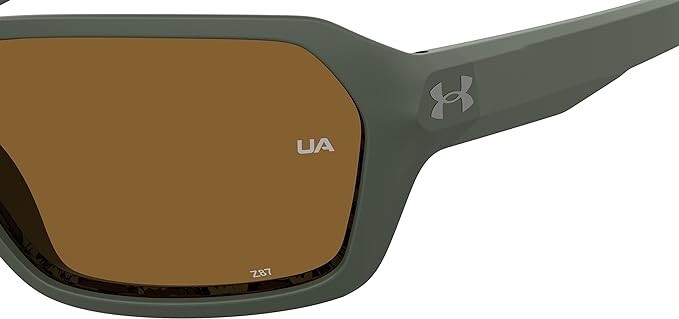 New Under Armour Polarized Men’s Sunglasses RECON 0DLD/6A Matte Green Brown 64mm