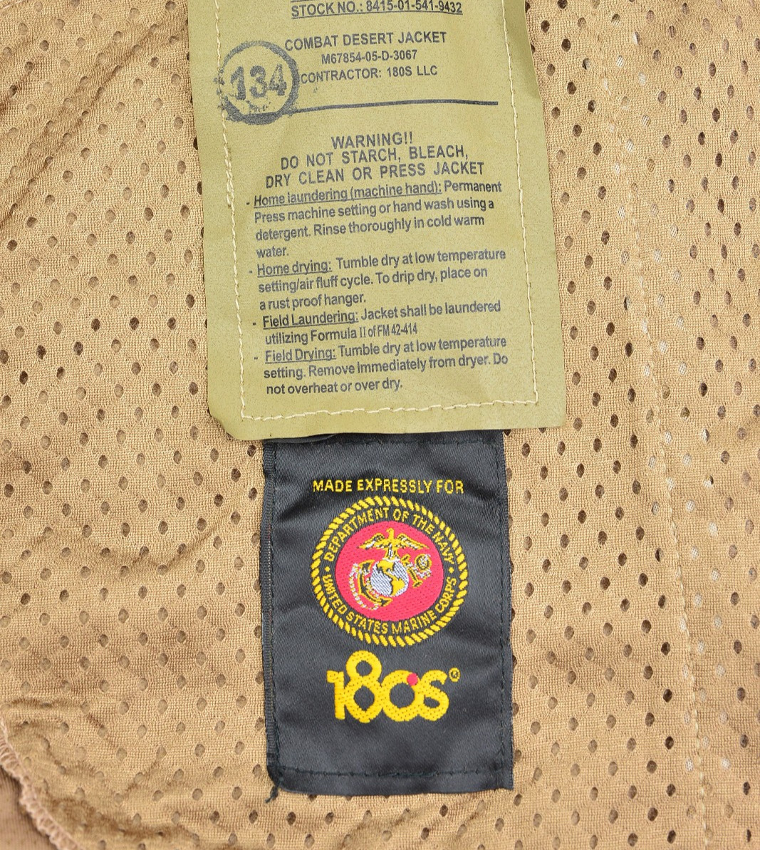 Combat Desert Jacket 180S CDJ USMC MADE IN USA SMALL Desert Digital Marpat.
