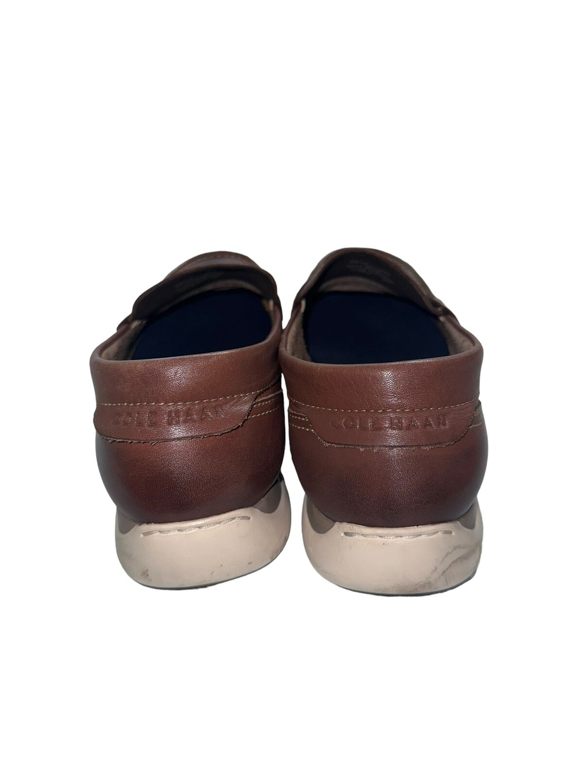 Cole Haan Size 12M Grand Atlantic C33028 Brown Penny Loafer Shoes Men