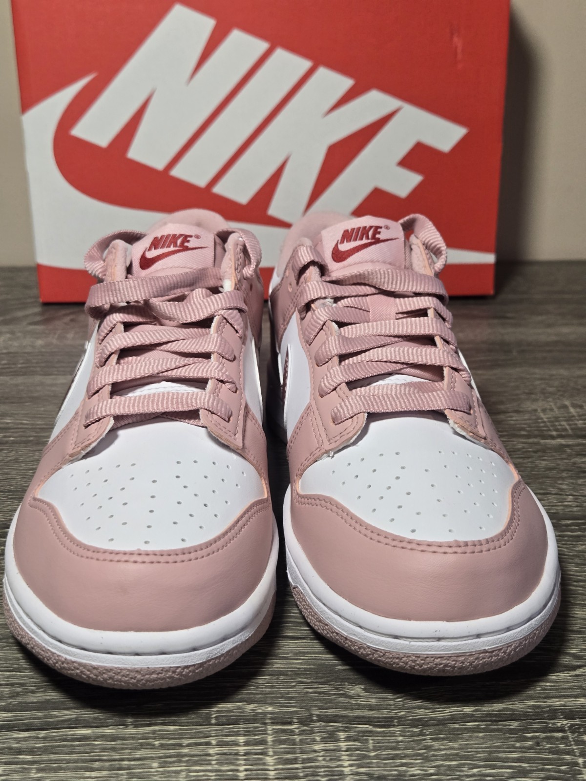 Nike Dunk Low GS Pink Glaze White DO6485-600 Brand New Size 7Y / Women’s 8.5