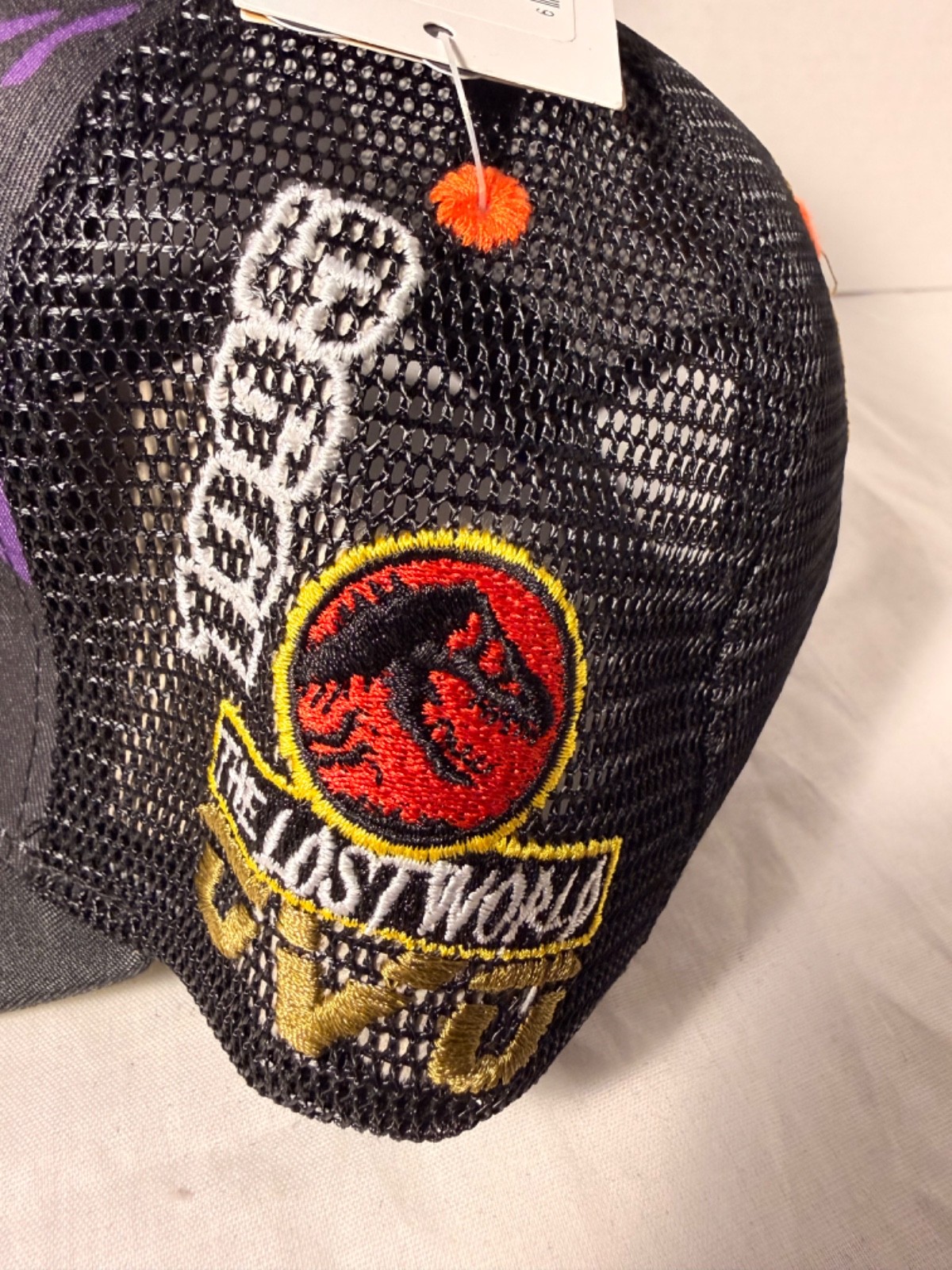 Jurassic Park Dad Hat Snapback Ovo Colab Black Purple Headgear Classic Adjustabl