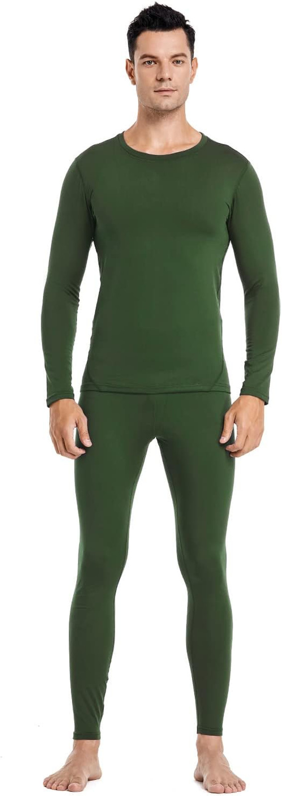 Thermal Underwear Men Long Johns Set Ultra-Soft with Fleece Lined Base Layer Win