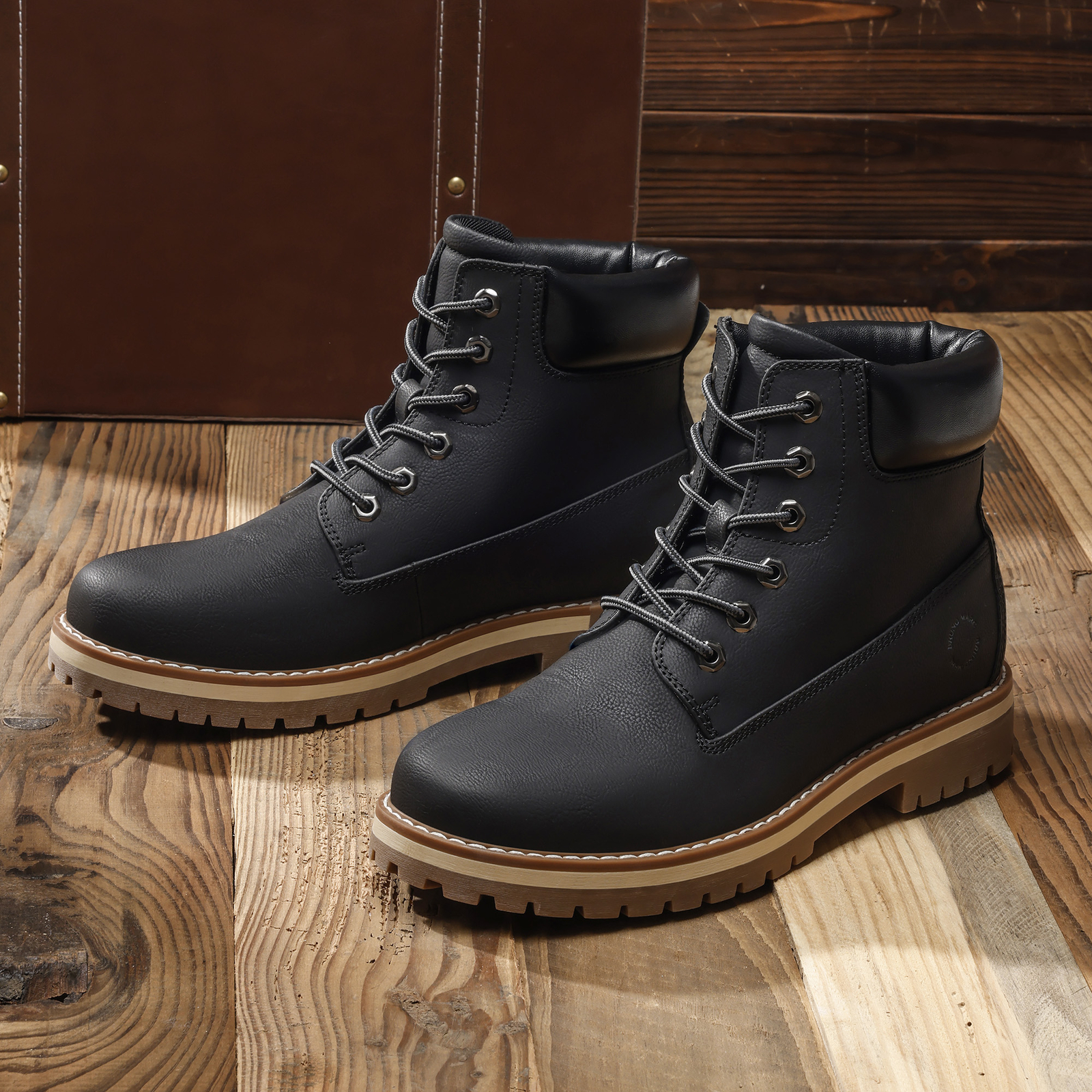 Men’s Classic Winter Fall Boots Lace-Up Outdoor Work Boots US Size 6.5-15