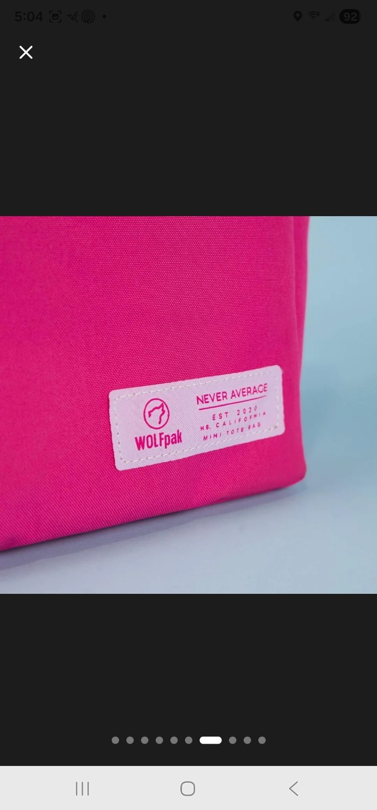 Wolfpak Mini Tote Bag Goddess Pink