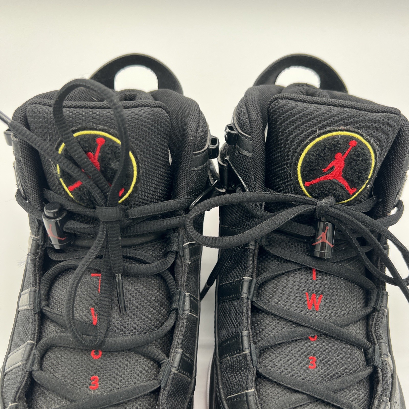 Air Jordan 6 Rings Shoes Black Red White 322992-063 Mens Size 10.5 No Box