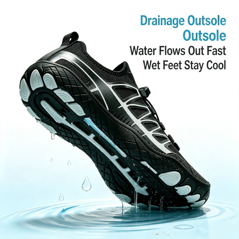 Quick Dry Barefoot Water Shoe Non-Slip Aqua Socks Swimming Surfing Pool Footwear