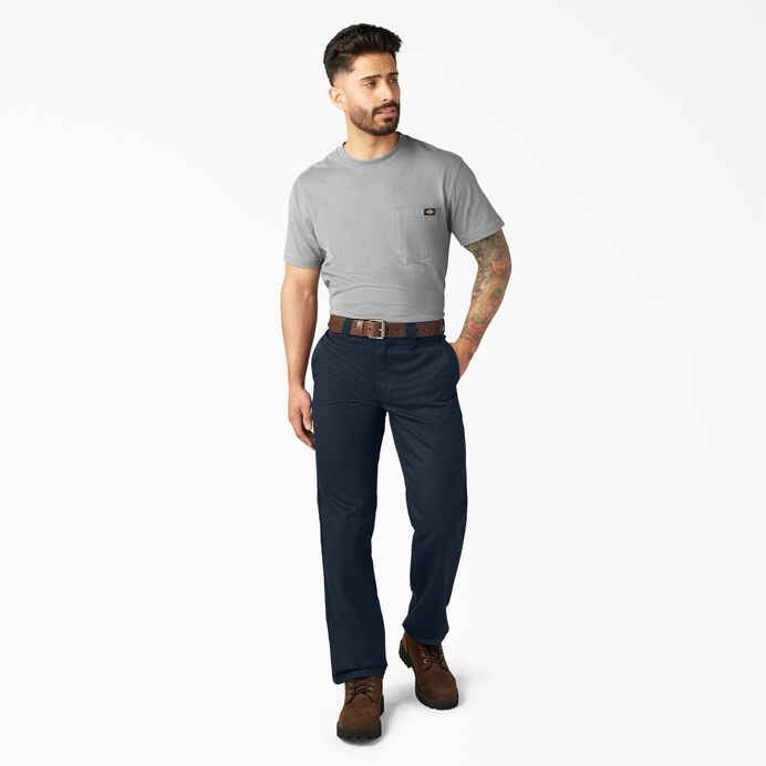 Mens 34×32 Stretch Pants Classic Fit Straight Leg Outdoor Work Regular Fit Pants