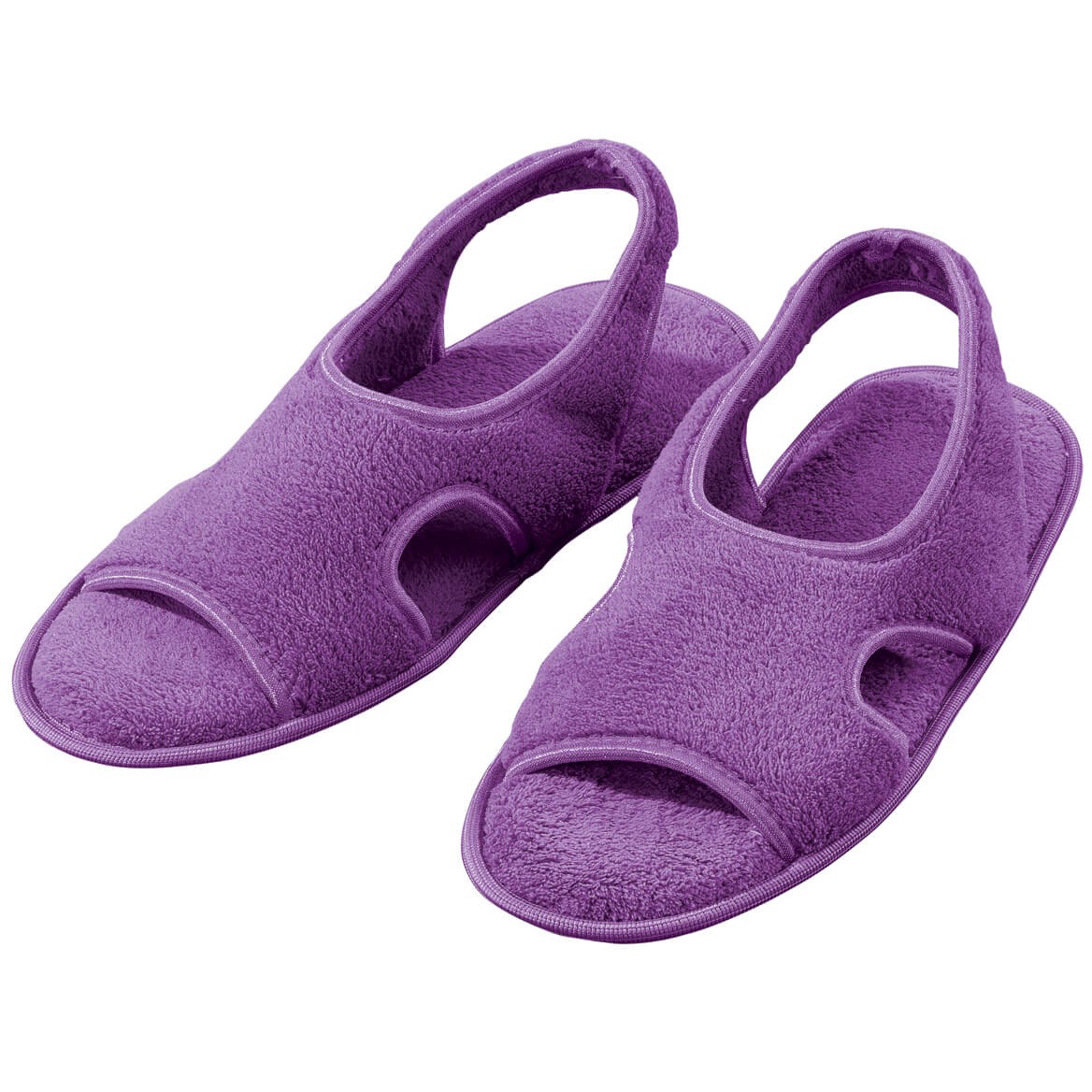 Terry Memory Foam Slipper, Moisture Wicking Upper, 100% Polyester, Durable Rubbe