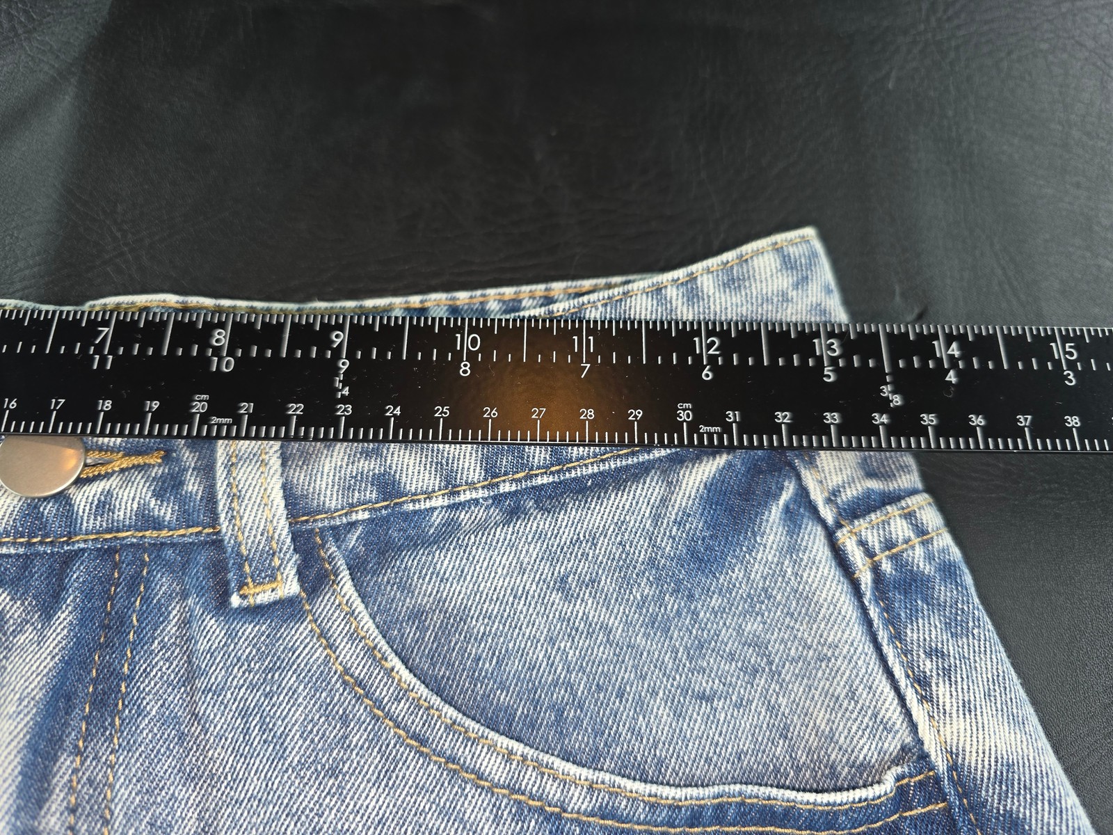 Dazy Light Blue Denim Shorts Size S Frayed Hem Casual