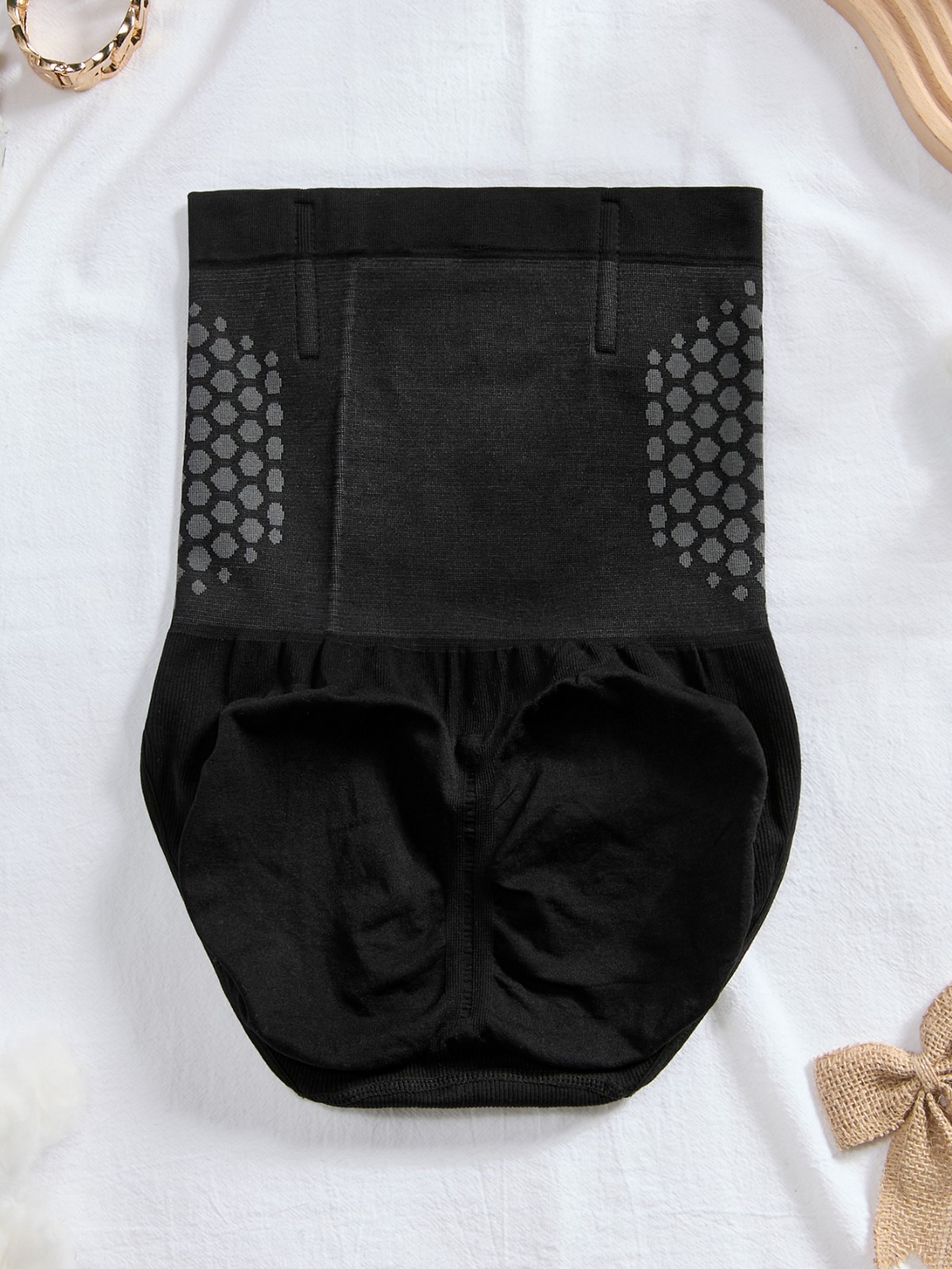 2PK High Waist Tummy Control Briefs Butt Lifter Breathable Compression Shapewear