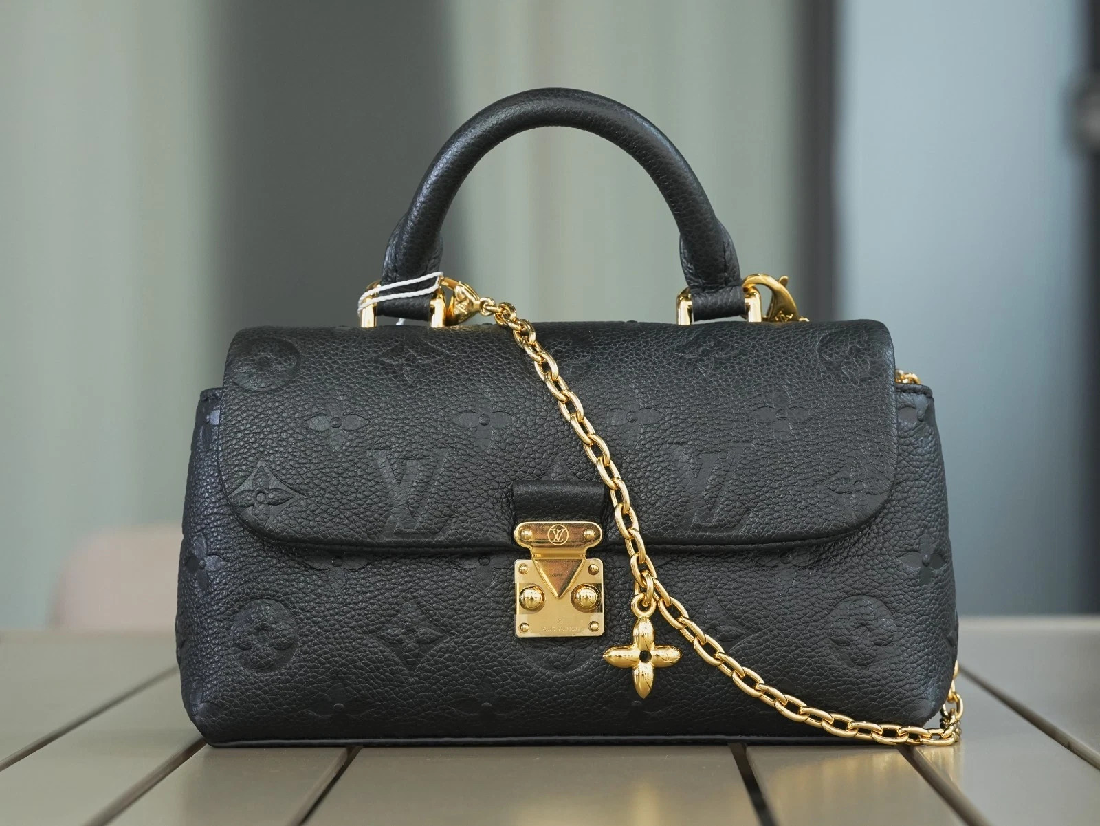Louis Vuitton Madeleine Nano Monogram Empreinte Top Handle Chain Crossbody GHW