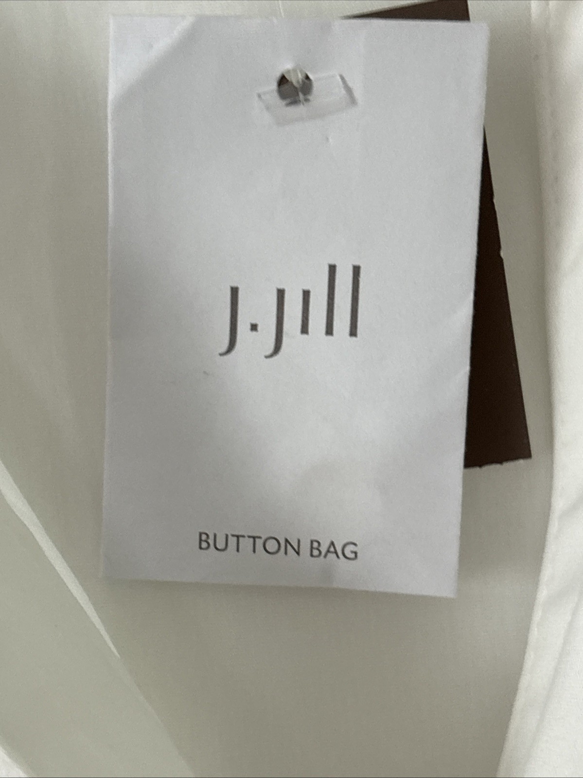 J. Jill Wearever Collection Poplin Shirt Ruched Twist Front Detail XL White