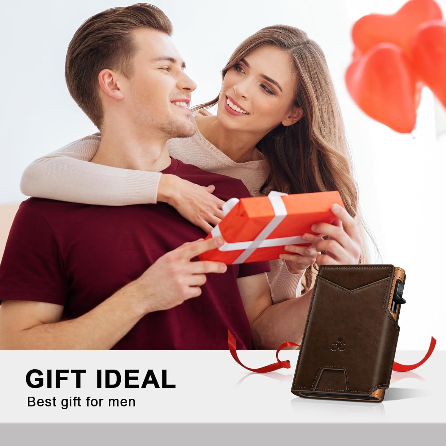 Wallet for Men Wallet with Slim Pop up Card Holder 9-13 Cards, Bifold Minimalist