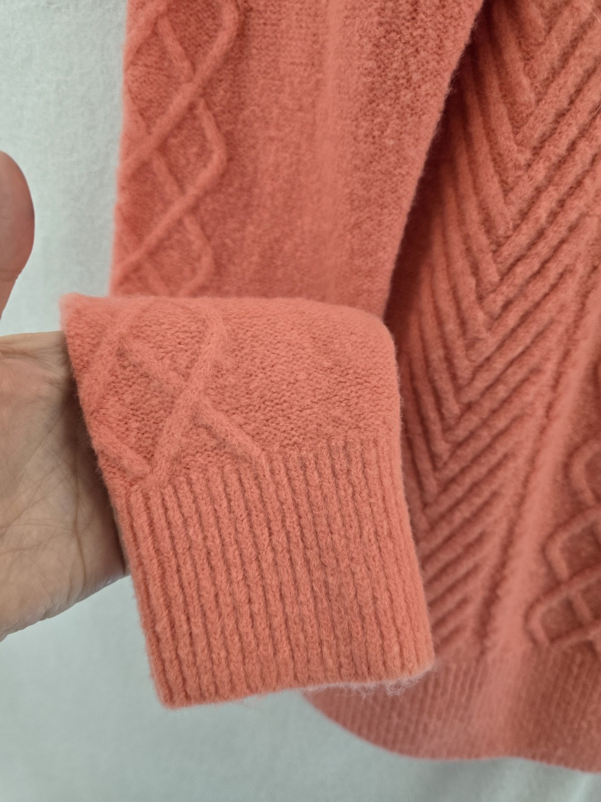 Talbots Orange Long Sleeve Pull Over Sweater Nylon Span Acrylic. Ladies Small