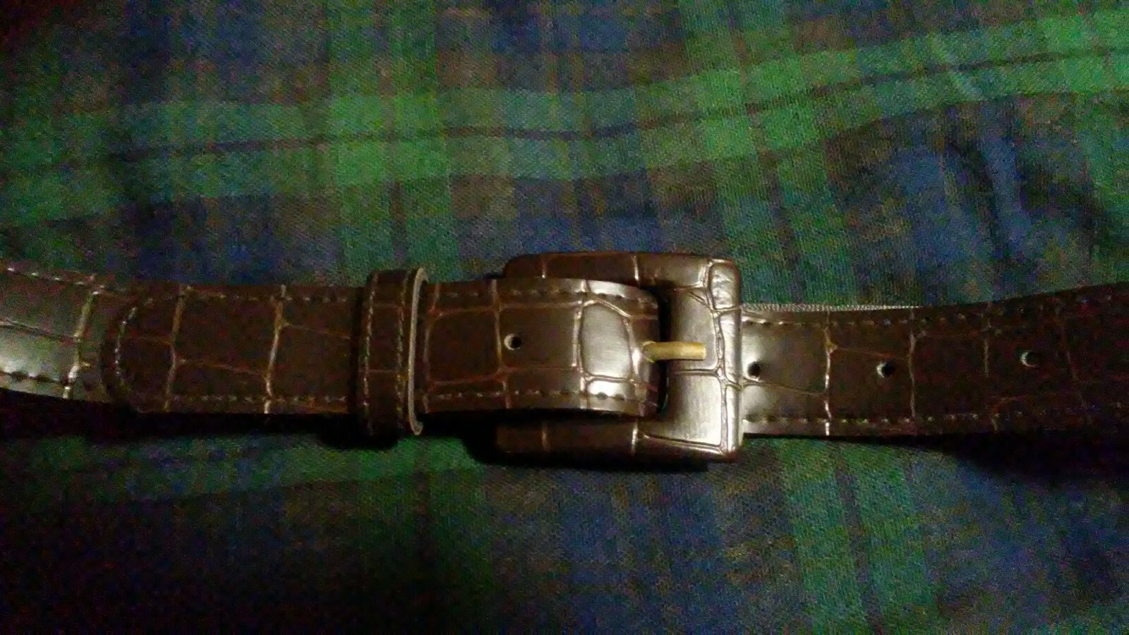 Two Man Made Material Belts. Waist 34-38 Total Length 40 drk Brown / Marroon