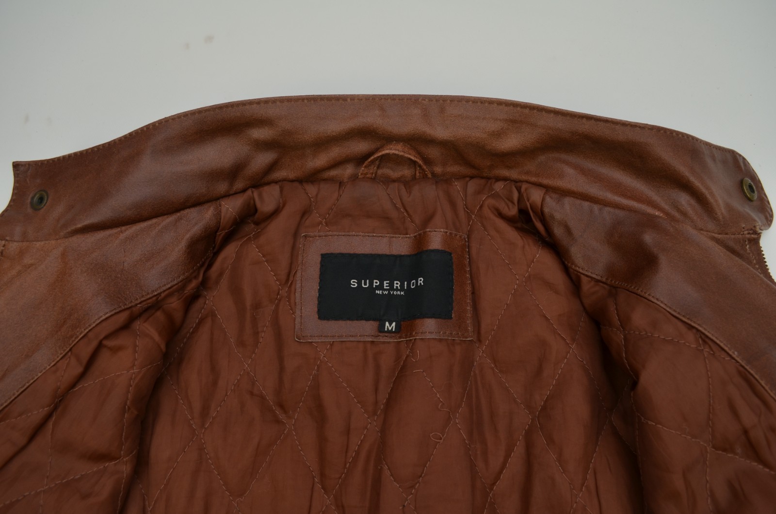 Vintage Superior New York Brogniez American Classic Motorcycle Leather Jacket M