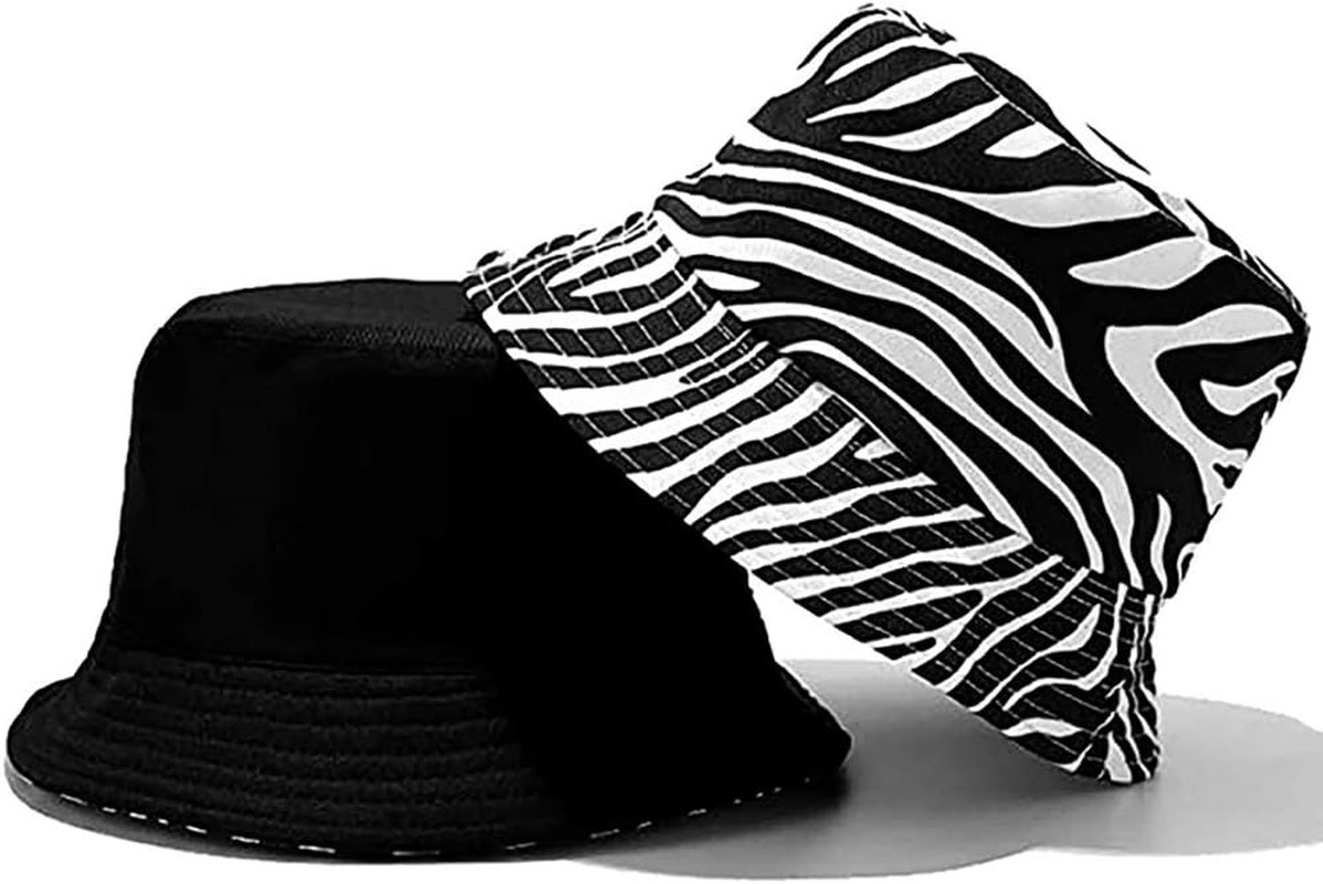 Unisex Bucket Hat Beach Sun Hat Aesthetic Fishing Hat for Men Women Teens, Rever