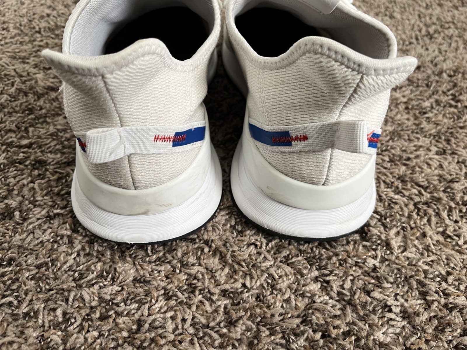 Size 12 – Adidas U_Path Run Cloud White / Royal Blue / Lush Red EG5331