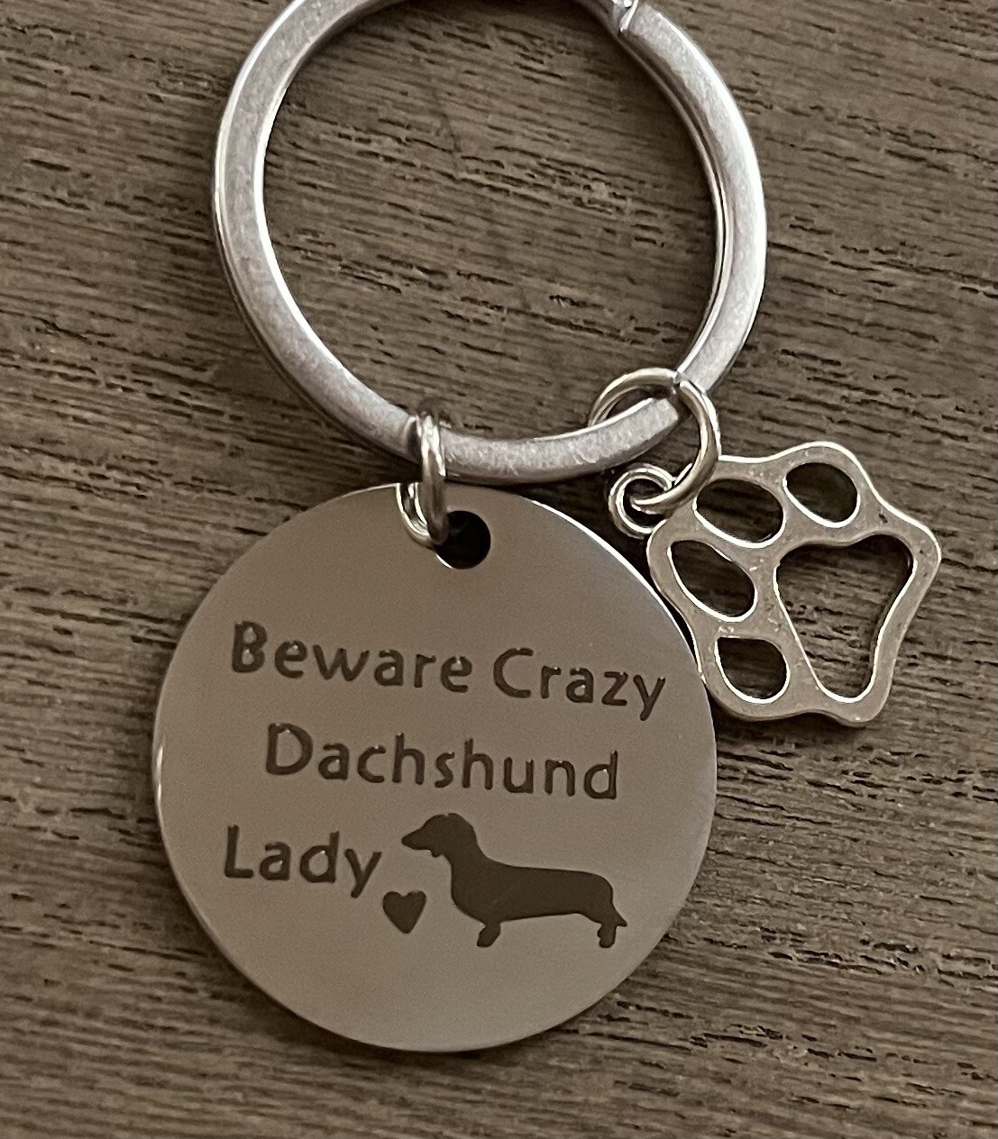 Dachshund Key Fob/Bag Charm Engraved! Several design options