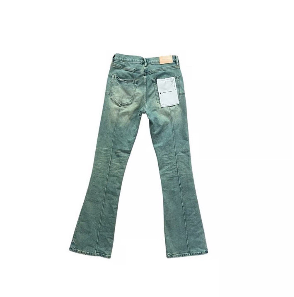 Purple Brand Jeans Men Slim Fit Low Rise With Flare Blue P004 $295 Size 33/32