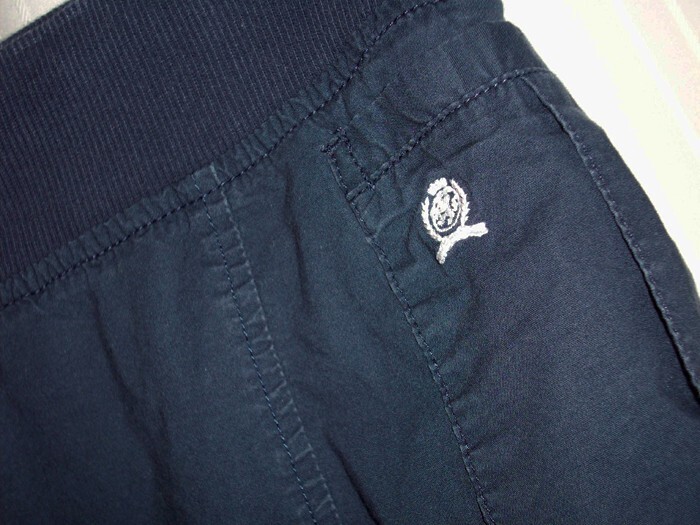 Vintage TOMMY JEANS Navy Blue Cargo Skirt Hilfiger Drawstring Y2K Pocket Mini S