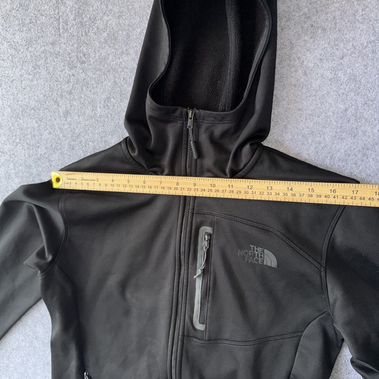 The North Face Apex Bionic Softshell Hoodie Small Black Windproof Jacket
