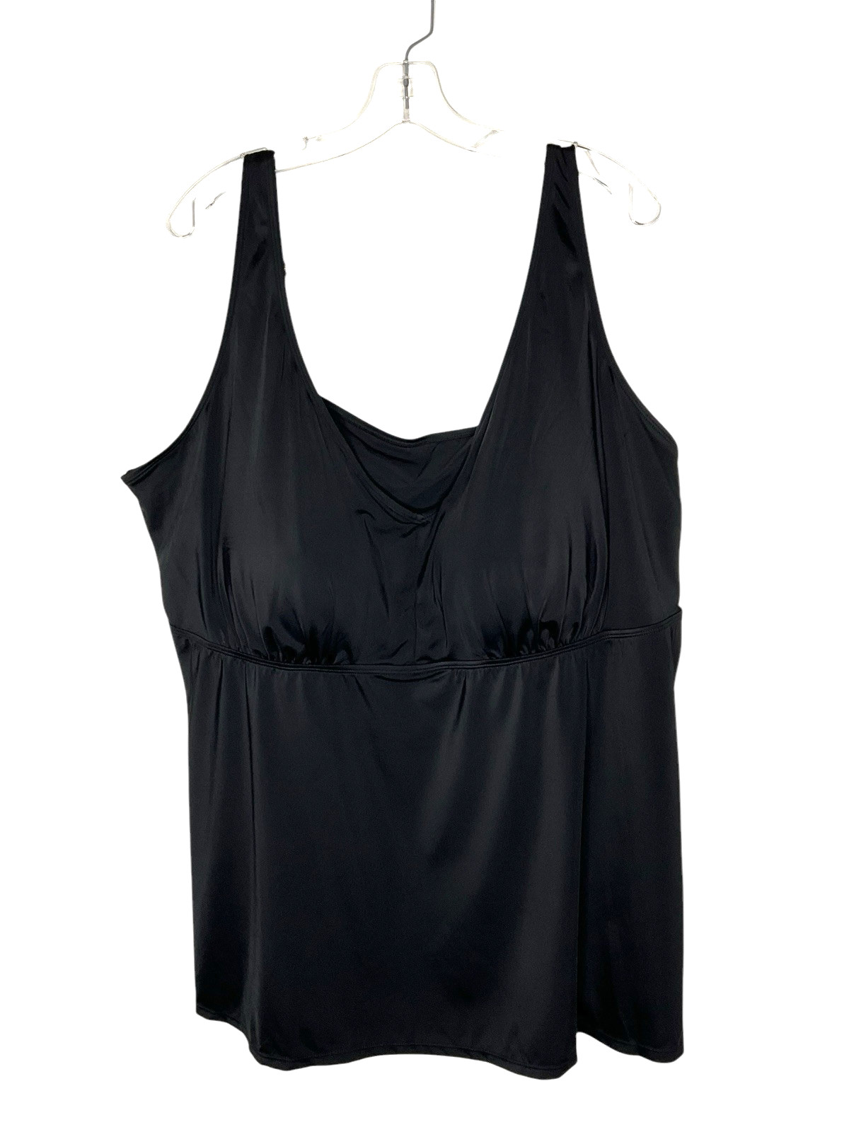 Kim Gravel x Swimsuits For All Flowy Tankini and Brief Set A480669 Black Size 32