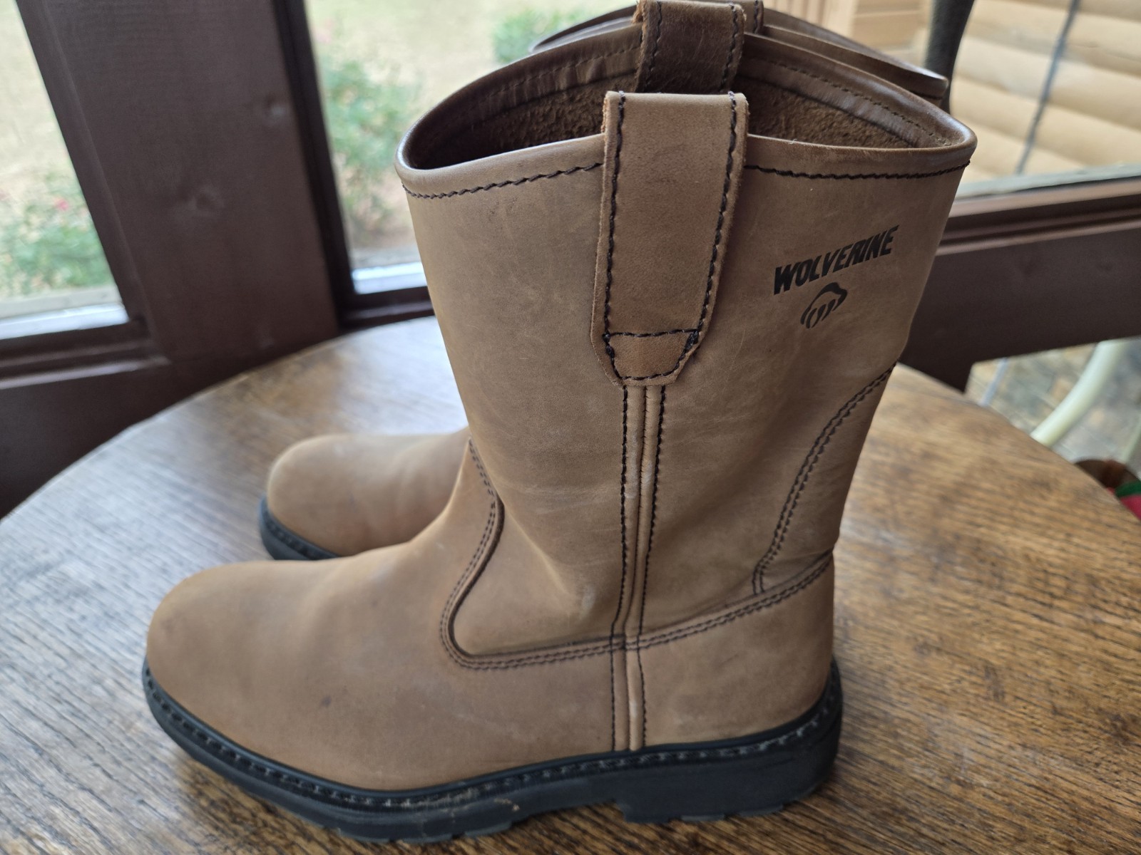 Wolverine Wellington W04727 Men’s Brown Leather Work Western Boots – Size 10.5