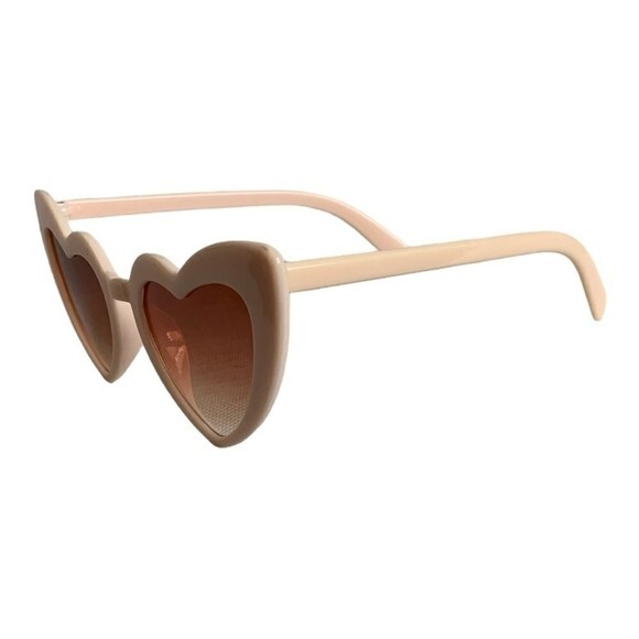 Heart Shaped Sunglasses Cute Fashion Eyewear with Pouch New