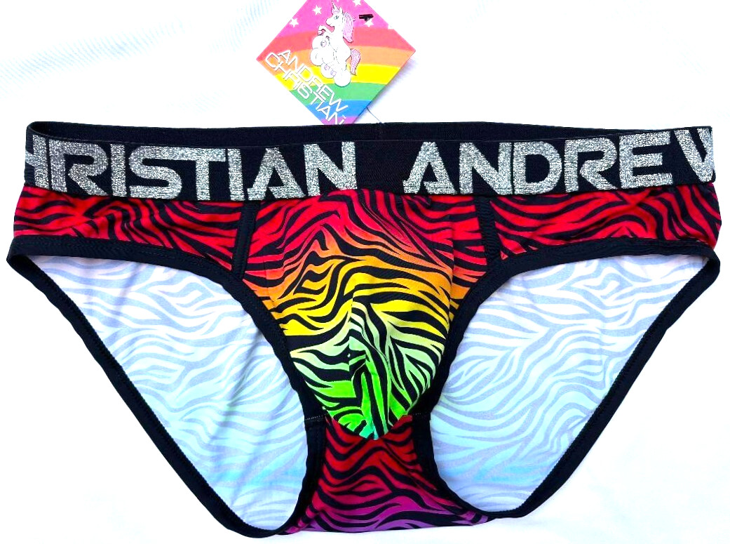 Andrew Christian Pride Zebra Brief – 91795 – Small, Medium & Large