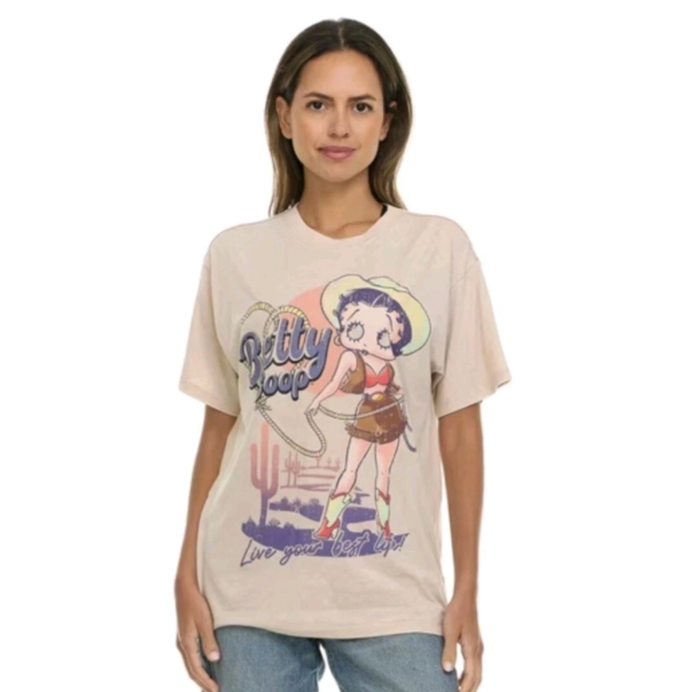 Retro Betty Boop Womens t-shirt Live Your Best Life Sam’s Club 2025 Choose size