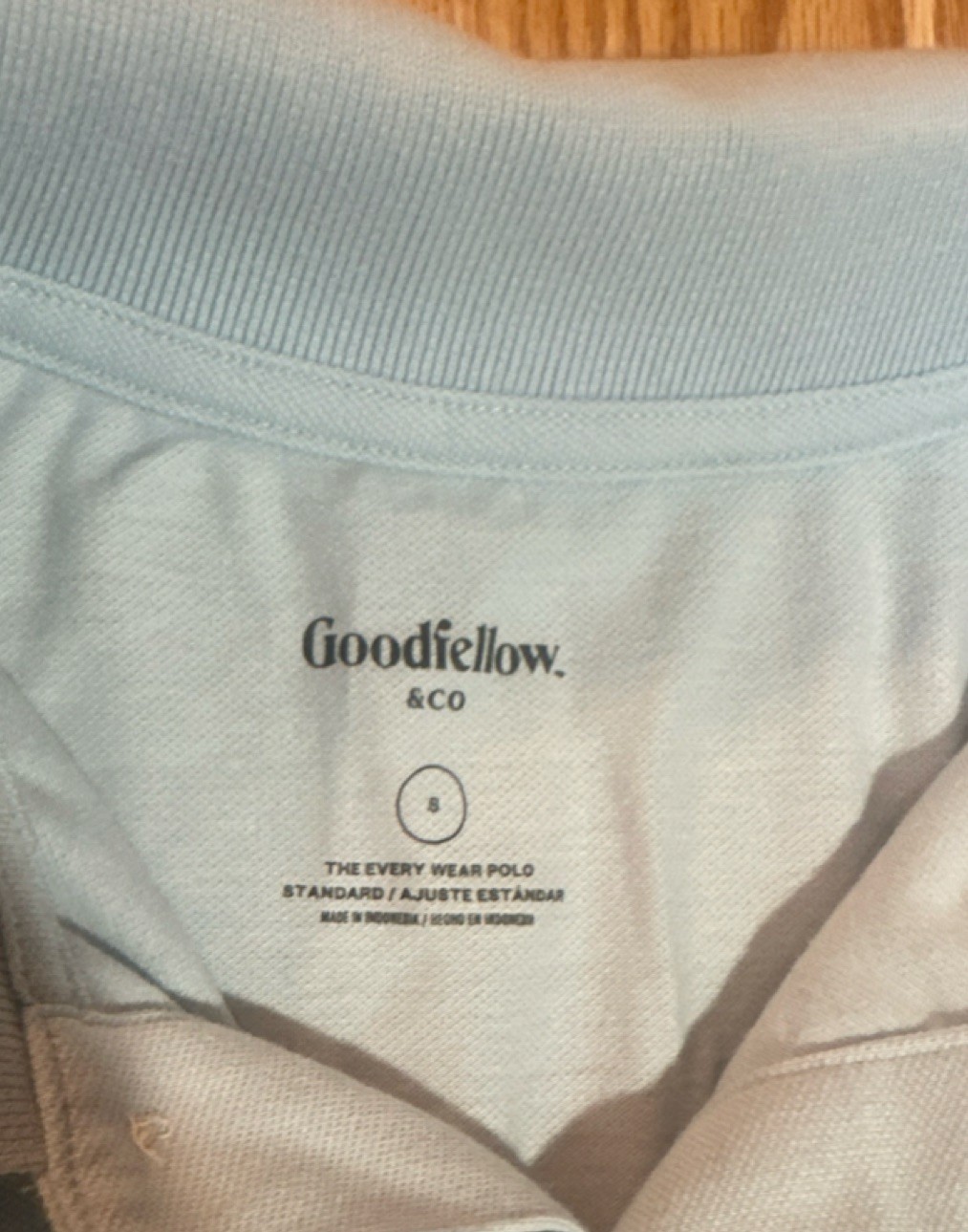 Goodfellow & Co Men’s The Every Wear Polo Blue Solid Short Sleeve Collared S