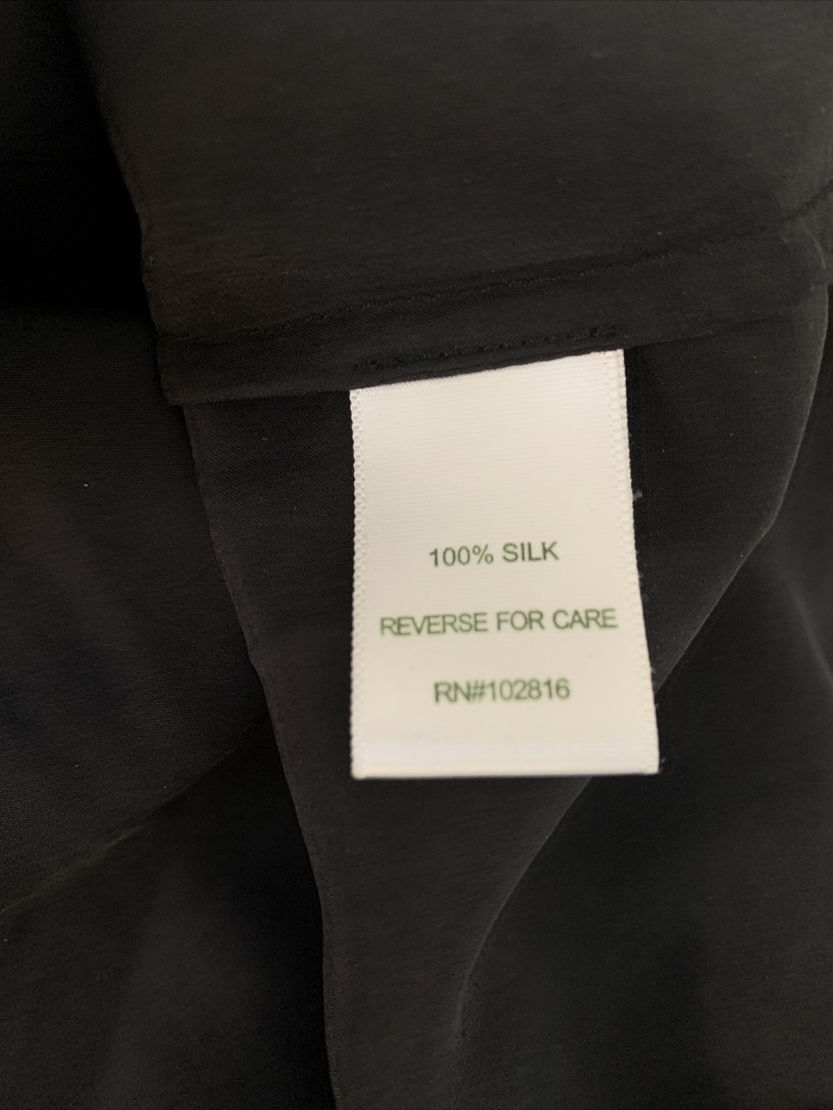 Garnet Hill Womens Shell Top Split sides Tank All Silk Black size 8