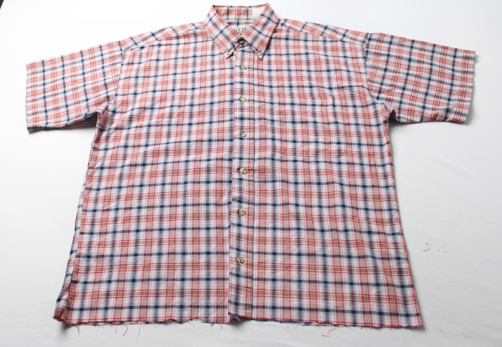 Farah Men’s Cotton Gingham Check S/S Shirt EH6 Multicolor Size Description