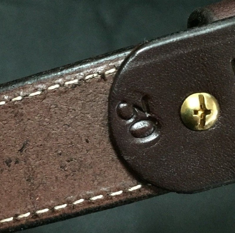 1-1/2″Diamond Stitched Genuine Real Leather Dress Gun Belt Strap Buckle_Amish
