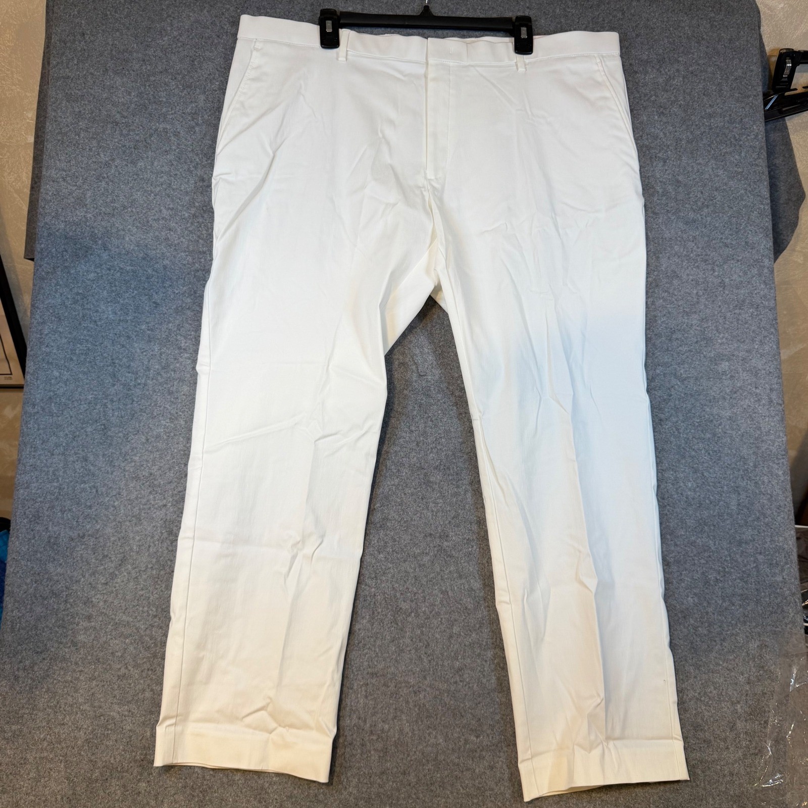 Tommy Hilfiger Mens THFlex Tate-TH White Stretch Trousers 42W x 30L TTEAPH1A0025