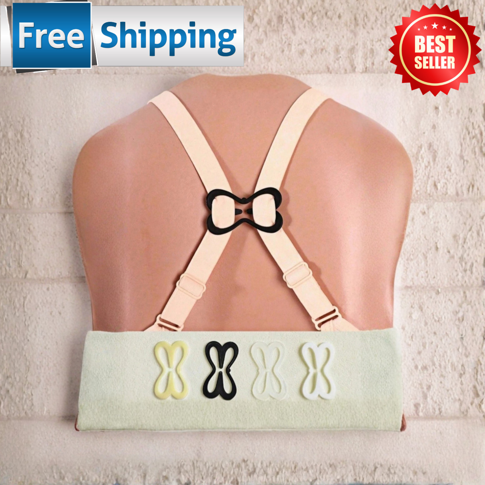 Bra Strap Clips Racerback Converter Dragonfly Anti-Slip Cross Back Holder 4-20pc