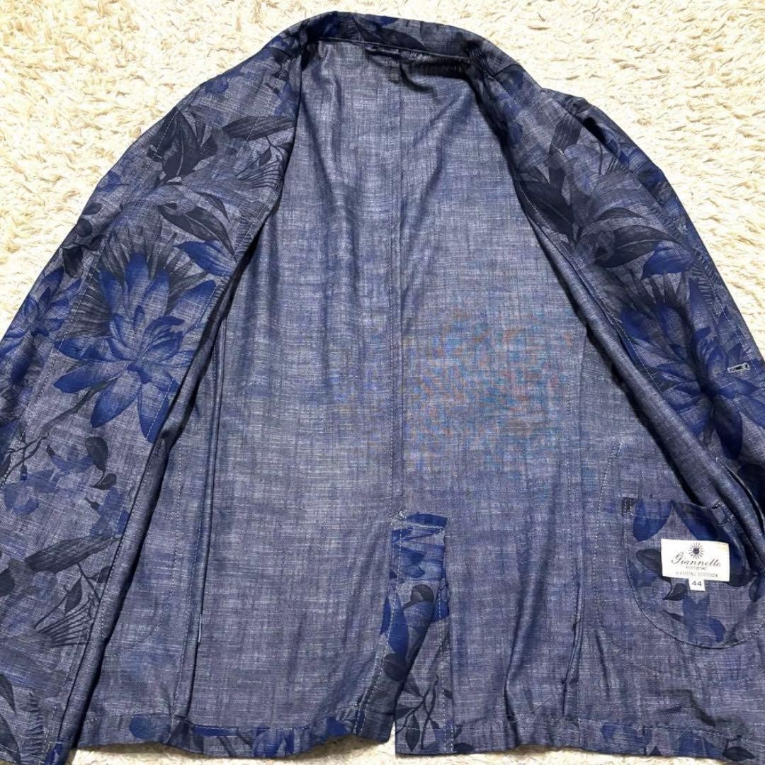 Jeannette Floral Pattern Jacket Vest Set 44 Italy 2-Piece Used