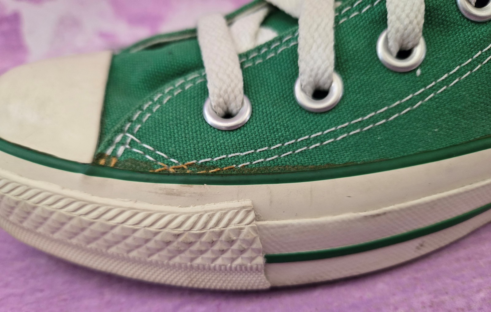 Converse All Star Chuck Taylor High Top Canvas Sneakers Green Size 5 Men 7 Women
