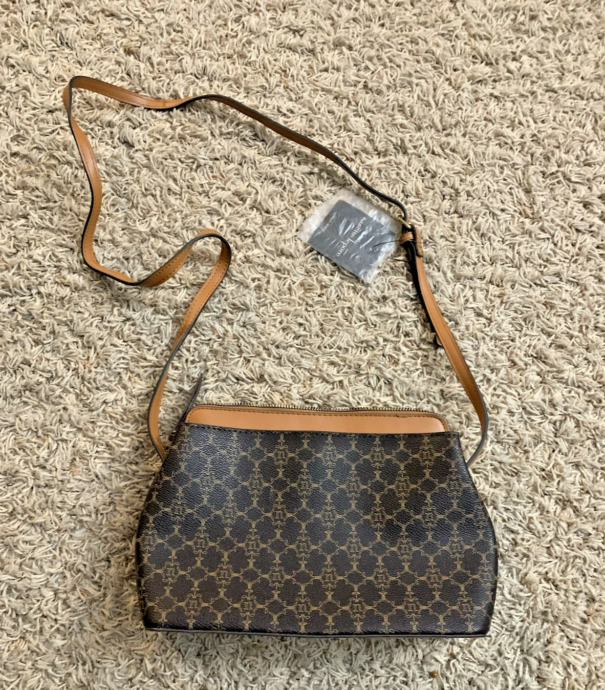 NWT Nanette Lepore Brown Crossbody Purse/Bag, Inner Pockets/Dividers, 10″x7″x3″