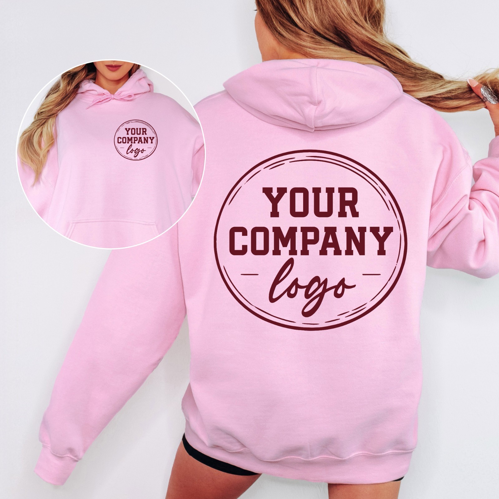 Custom Hoodie your logo Gildan personalized graphic tee business team
